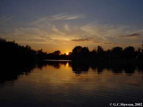 Sunset over the Bure